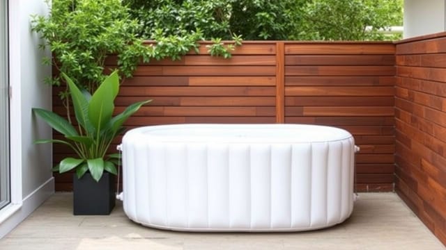An Inflatable Hot Tub