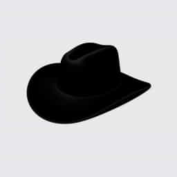 Black Felt Cowboy Hat