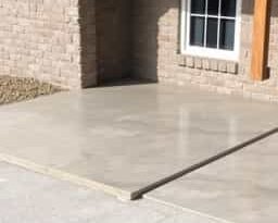Dry Pour Concrete Slab