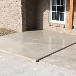 Dry Pour Concrete Slab