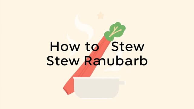 How To Stew Rhubarb
