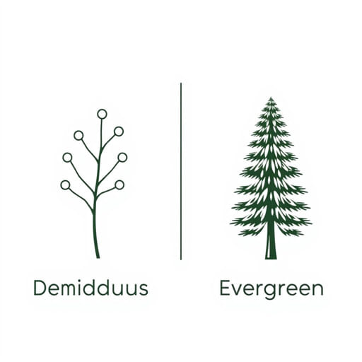 Difference Between Deciduous And Evergreen Trees