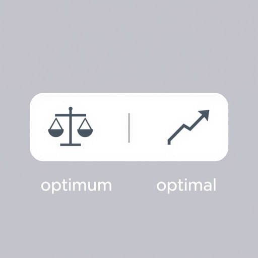 Difference Between Optimum And Optimal