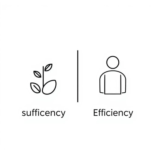 Difference Between Sufficient And Efficient
