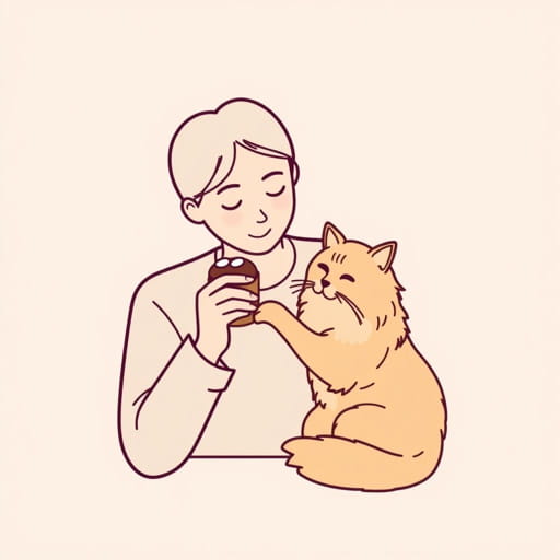 Eat A Muffin While Petting A Ragamuffin