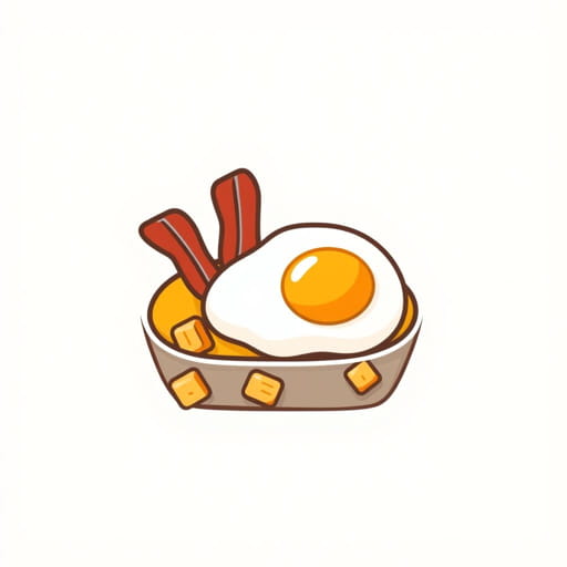 Egg Bacon Crouton Breakfast Casserole