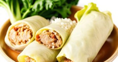 Gingery Cabbage Rolls With Pork And Rice
