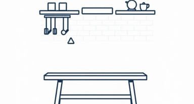 Kitchen Bench With Backrest