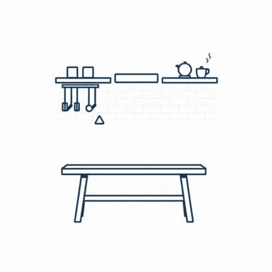 Kitchen Bench With Backrest