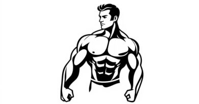 Like A Beefcake Crossword Clue