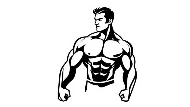 Like A Beefcake Crossword Clue