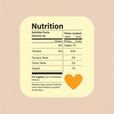 Nutrition Label For Cheerios