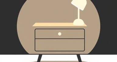 Round Nightstand With Drawer