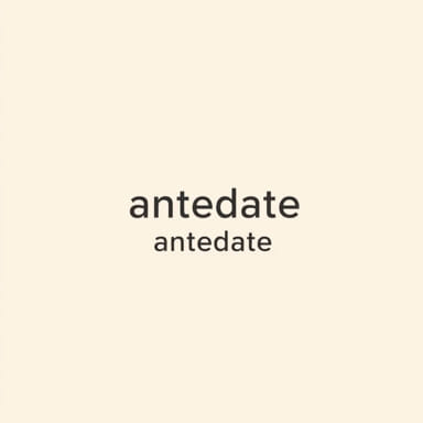 Sentence With The Word Antedate