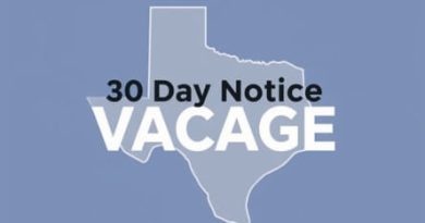 Texas 30 Day Notice To Vacate