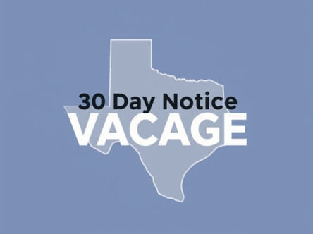 Texas 30 Day Notice To Vacate