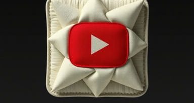 Youtube Folded Star Potholder