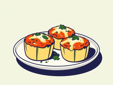 Zucchini Parmesan Meatloaf Cups