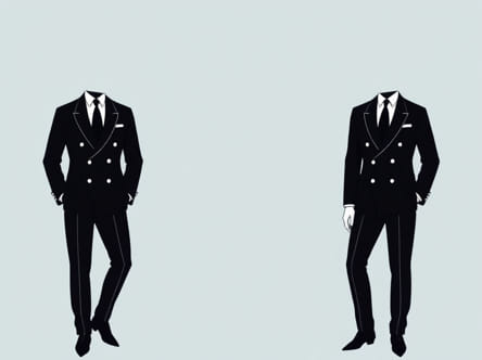 Double Breasted Sharkskin Suits