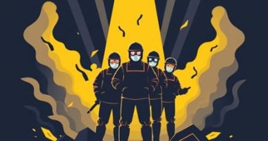 Following Disastrous Raid Workers Beaming