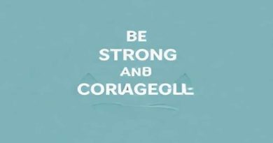 Be Strong And Courageous Verse