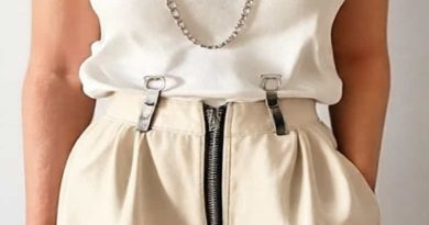 Chain Suspender Zipper Maxi Skirt