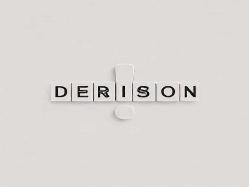 Characterised By Derision Crossword Clue