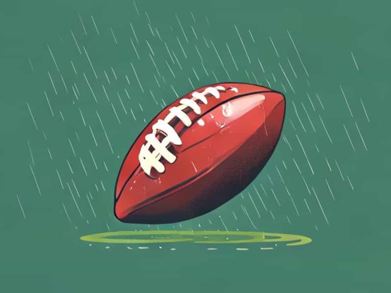 Football Fumble Josh Allen Rain