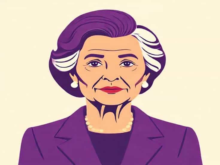 Old Congresswoman With Purple Hair