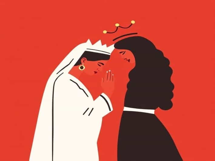 Queen Bowing To Haile Selassie