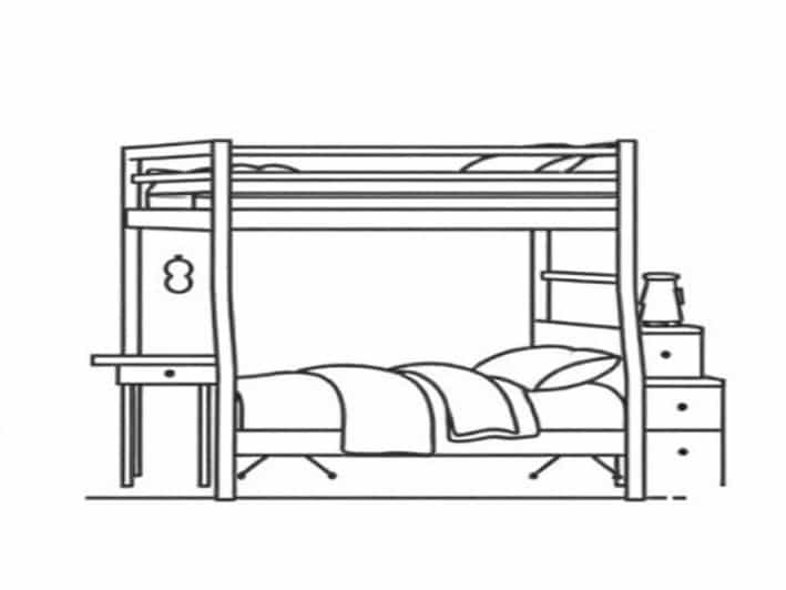 Queen Bunk Bed With Desk