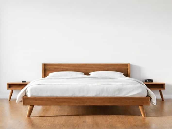 Queen Mid Century Modern Bed