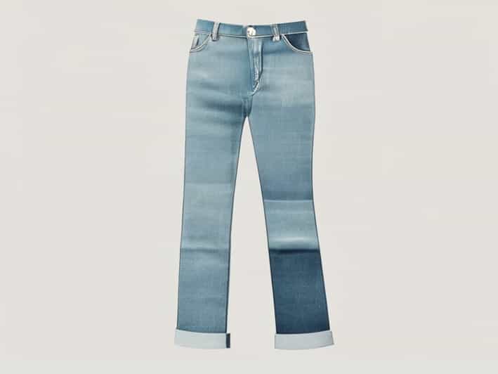 Straight Leg Mid Rise Jeans