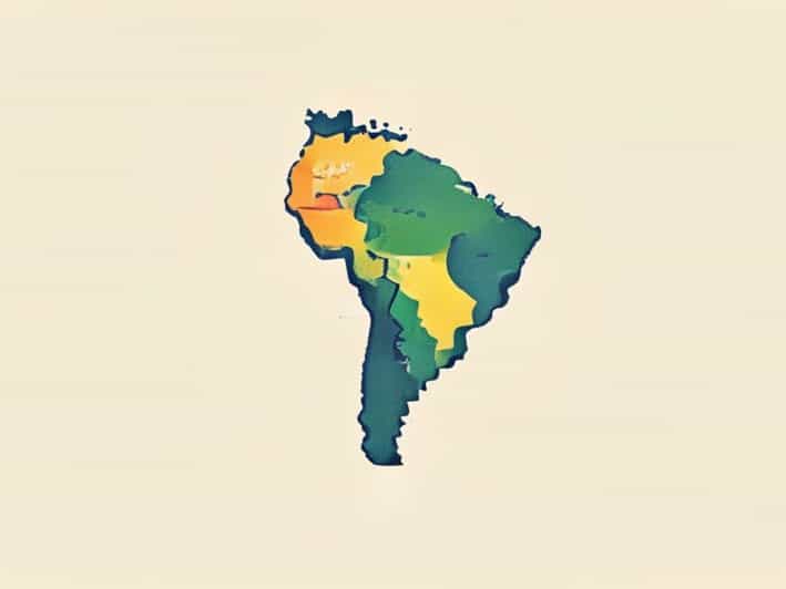 The Map Of South America