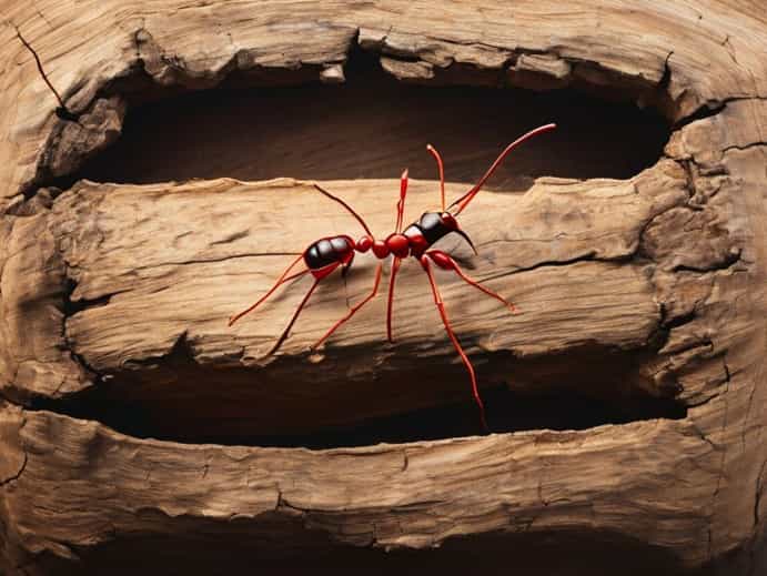 Ants In Rotted Wood