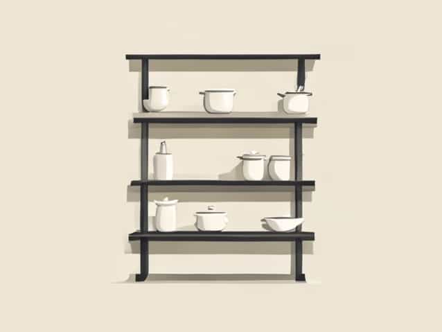 Free Standing Kitchen Shelving Unit