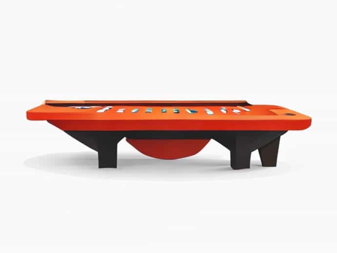 V Shaped Shuffleboard Table