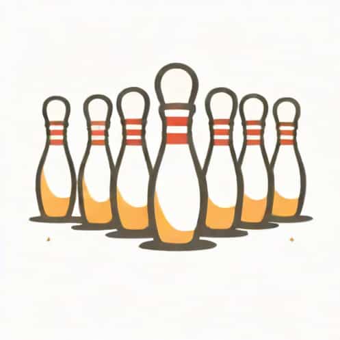 Bowling Pin Formation Resembling Bedpost