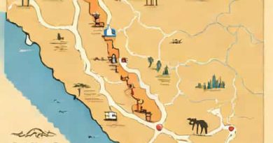 Map Of Israelite Journey To Promised Land