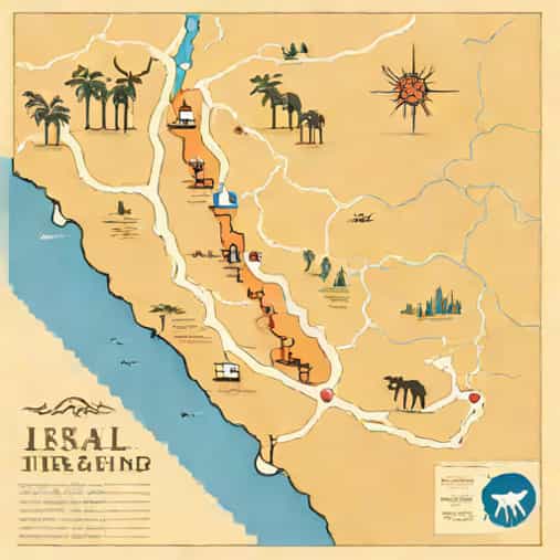 Map Of Israelite Journey To Promised Land