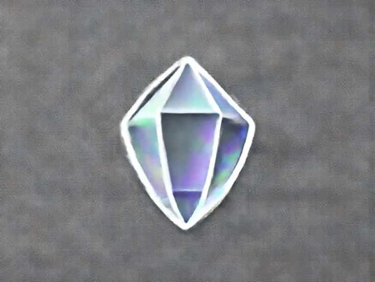 Positively Birefringent Rhomboid Crystals