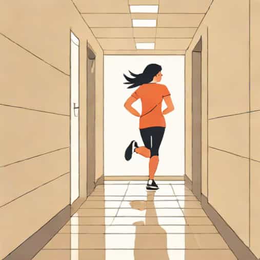 She Was Running Down The Hallway Crazily