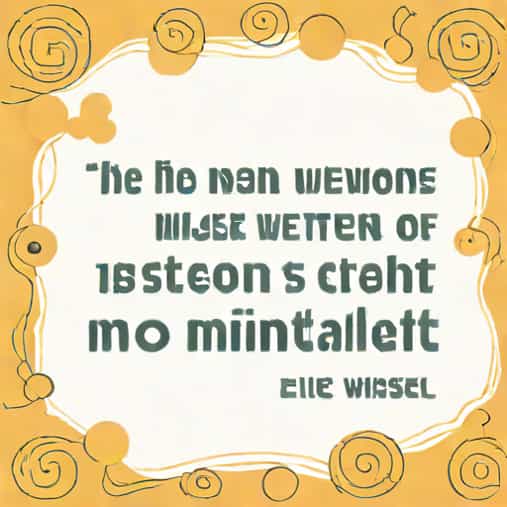 A Quote From Night By Elie Wiesel
