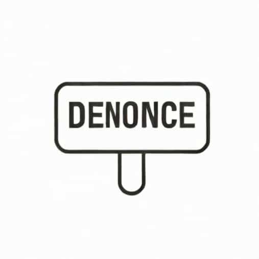 A Sentence With The Word Denounce