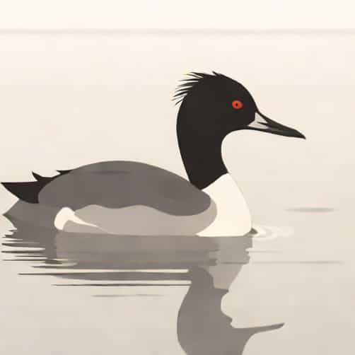 Black Necked Grebe Winter Plumage