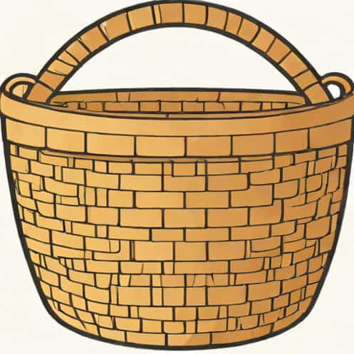 Extra Large Woven Basket With Lid