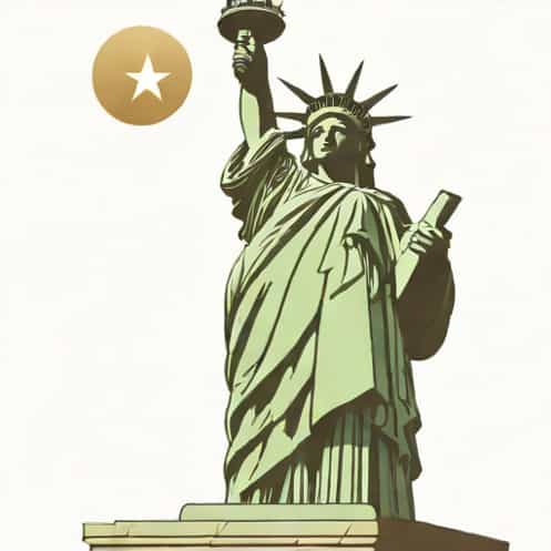 Gutzon Borglum Statue Of Liberty