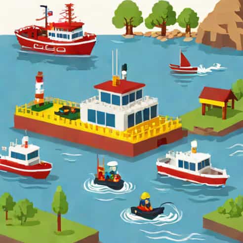 Legoland Coastguard Hq Boat Ride