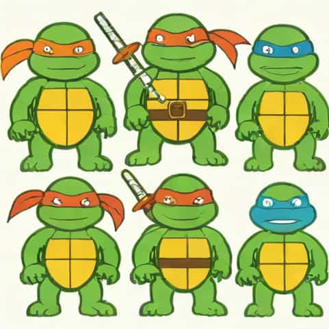 Old Teenage Mutant Ninja Turtles