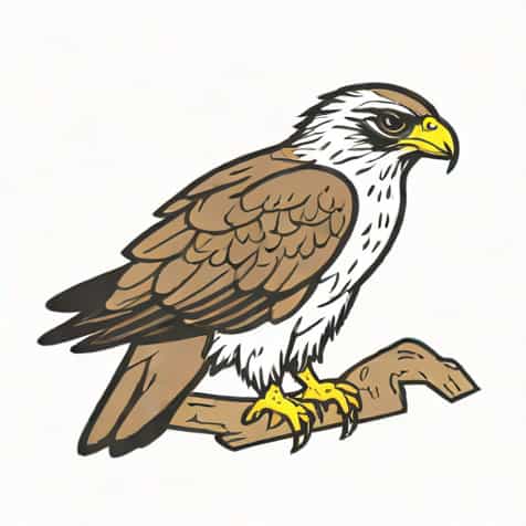 Unfledged Hawk Or Nestling Falcon